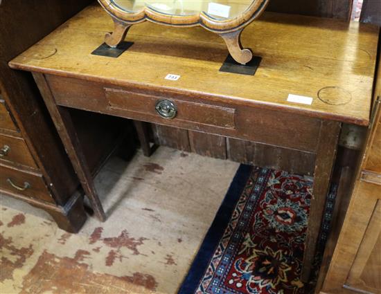 Georgian oak side table